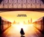 poster for upcoming Paddington Bear movie, featuring a silhouette of the bear in question standing on a train platform. Caption reads: The Adventure is about to begin. Arriving 2014